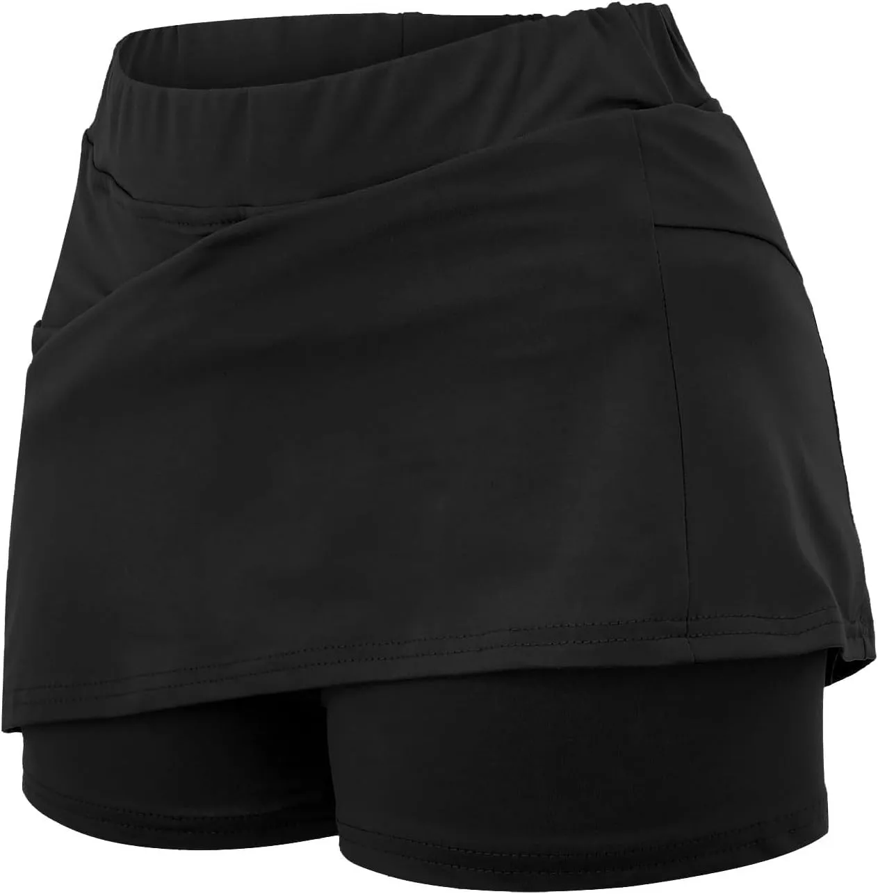 Womens Skorts with Pockets Tummy Control High Waisted Athletic Tennis Golf Skirts Plus Size Athletic Yoga Culottes