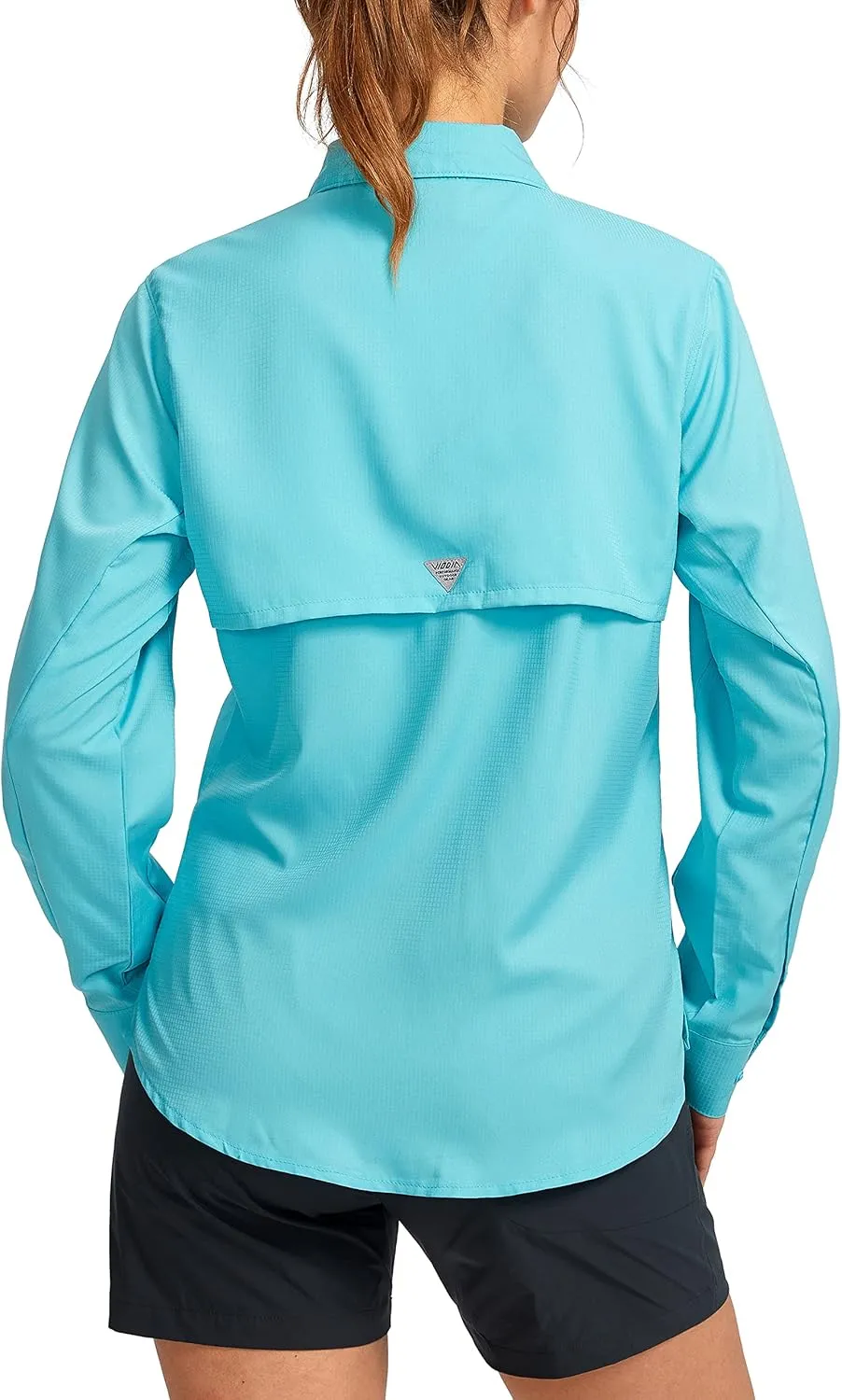 Womens Sun Protection Fishing Shirt with Zipper Pockets Lightweight SPF Long Sleeve Shirts for Hiking Safari