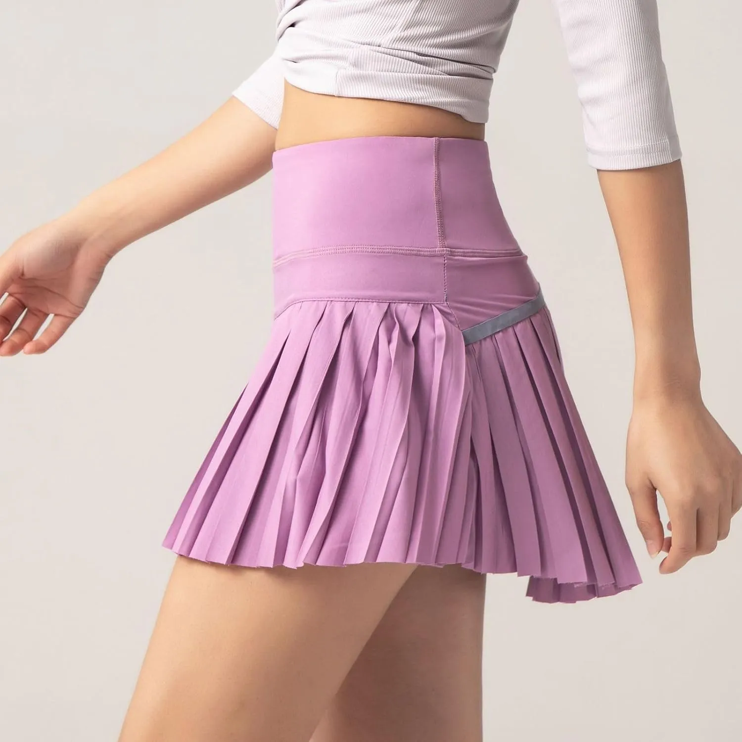 Women's Tennis Skirt Pleated Skirts Golf Skorts for Woman Quick Dry Fit High Waisted Lightweight Athletic w/Shorts Pockets