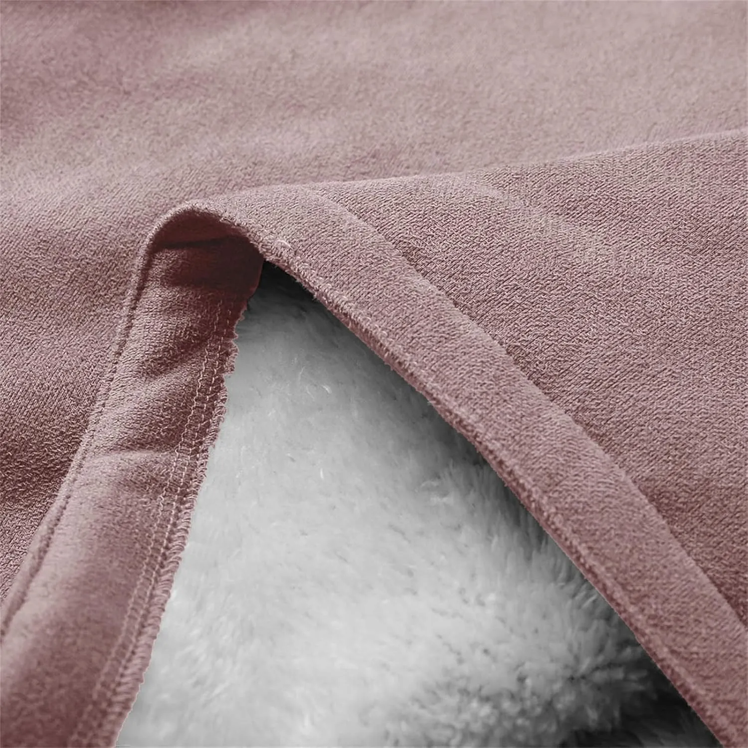 Womens Winter Sherpa Fleece Lined Jacket Long Plus Size Horn Button Wool Trench Coat Warm Thick Hooded Peacoat Outwear