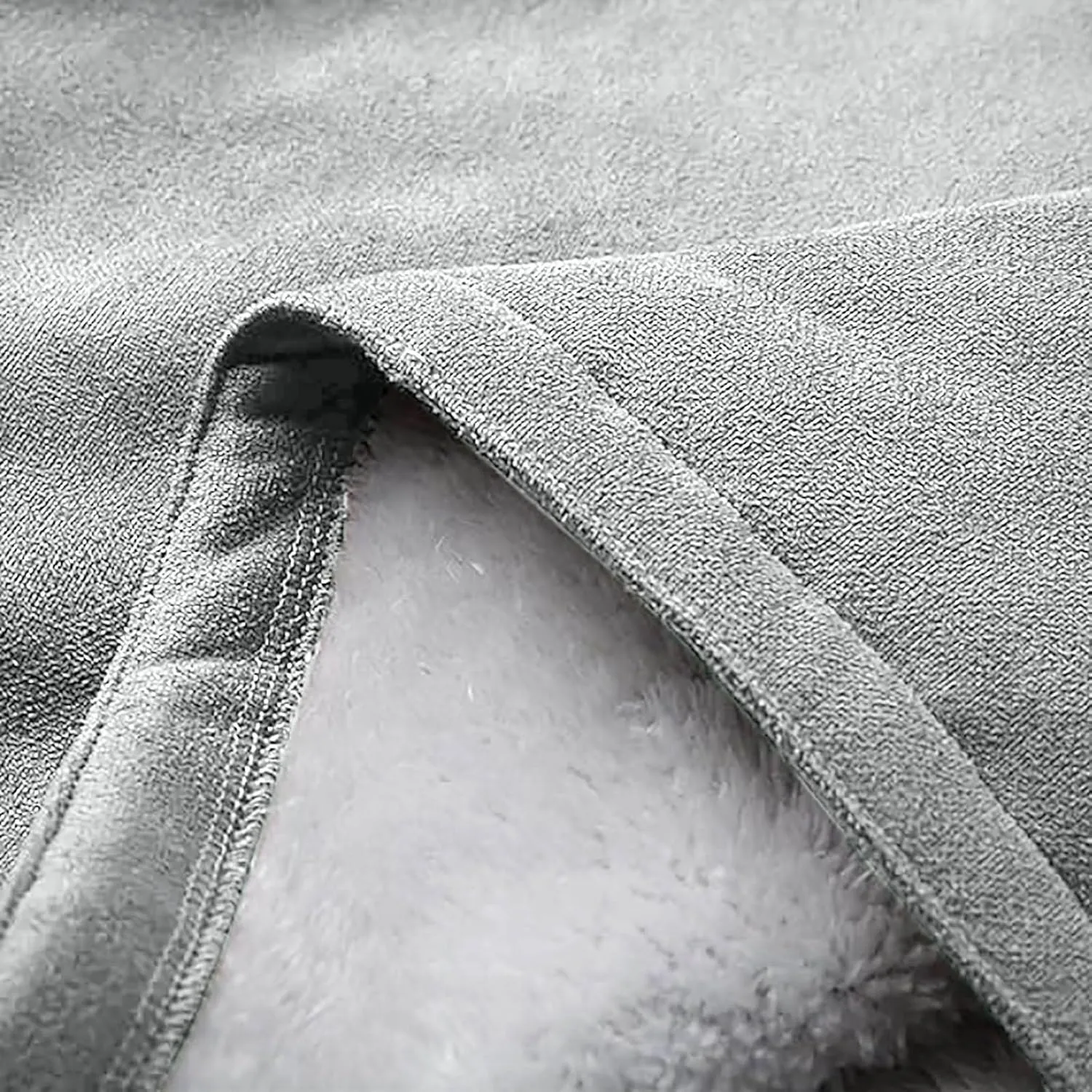 Womens Winter Sherpa Fleece Lined Jacket Long Plus Size Horn Button Wool Trench Coat Warm Thick Hooded Peacoat Outwear