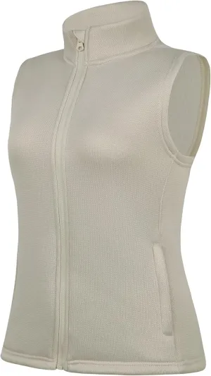 Womens Zip Up Sweater Fleece Vest Athletic Sweater Knitted Vests Thermal Sleeveless Jacket with Zipper Pockets