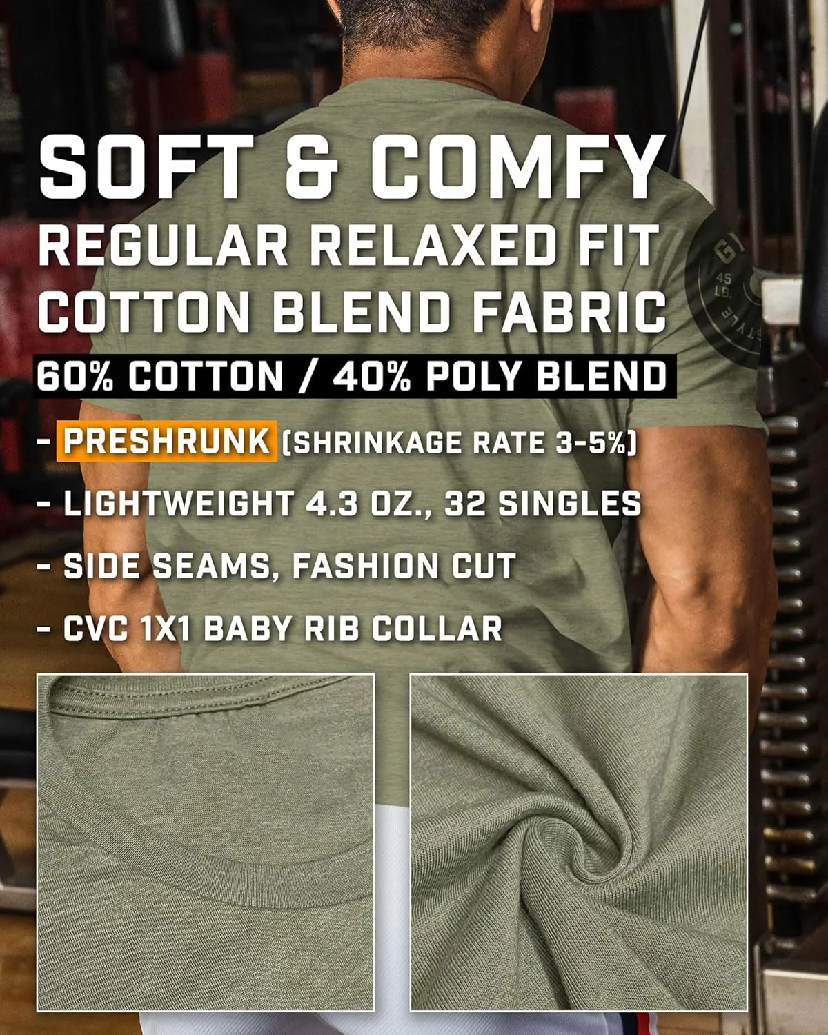 Workout Shirts for Men, Let The Gains Begin Gym Shirt Funny Sayings Lifting T-Shirt