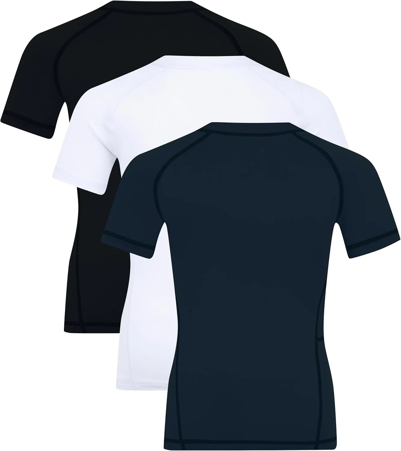 Youth Boys Compression Shirt Short Sleeve Kids Quick Dry Base Layer Undershirt Basketball Athletic T-Shirt