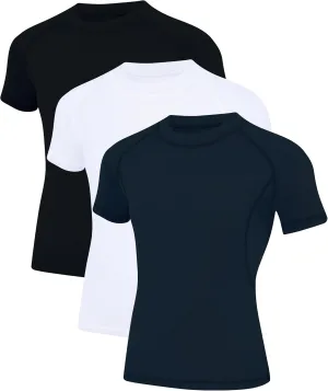 Youth Boys Compression Shirt Short Sleeve Kids Quick Dry Base Layer Undershirt Basketball Athletic T-Shirt