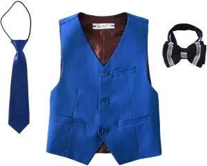 YuanLu Kids Suits for Boys Tuxedo Wedding Ring Bearer Outfit Boy Toddler Suit Formal Vest Set